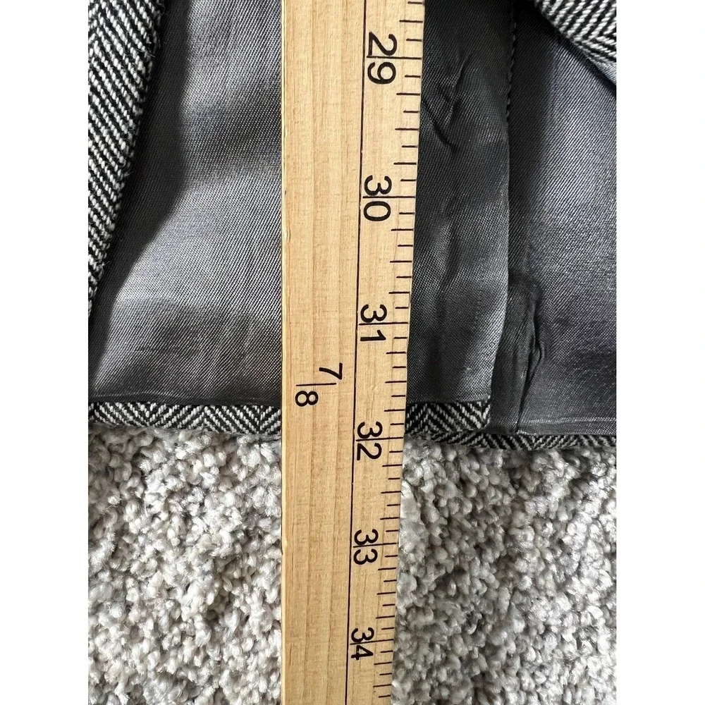 Vintage Bill Blass 100% Cashmere Gray Herringbone Sport Coat Blazer 50R